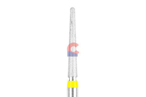 Dentex Diamond Burs #XF325- Round End Taper Extra Fine