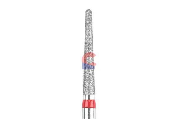Dentex Diamond Burs #F325- Round End Taper Fine