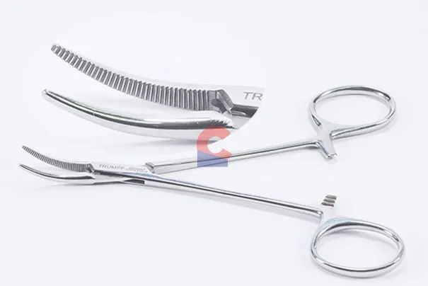 Trumpf Hemostatic Forcep Curved