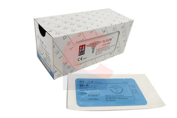 Tudor Silk Suture 4-0 Cvd Cut – 12pcs/box
