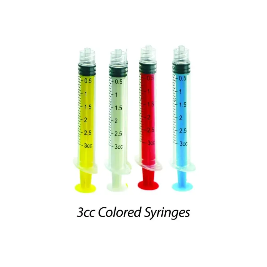 Coloured Luer Lock Syringes