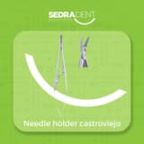 Needle holder castroviejo Curved 14.5cm