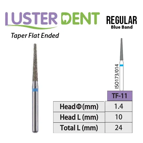 Lusterdent Diamond Bur FG – Tapered Flat Ended #TF-11