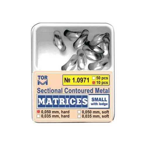 TOR VM Sectional Contoured Metal Matrices Refill – Small with Ledge