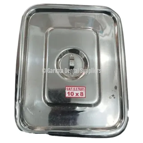 Indian Stainless Steel Instrument Tray w/LID 8×10