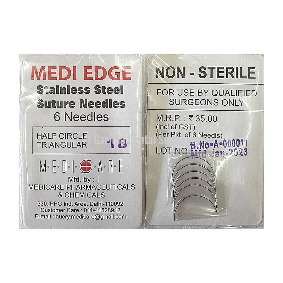 Indian Suture Needle Half Circle – #18