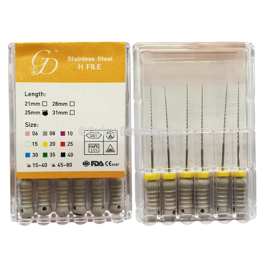 GDS Stainless Steel H-Files 25mm #08
