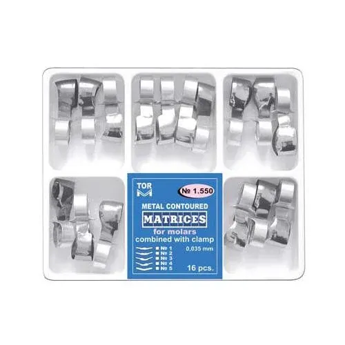 TOR VM Metal Contoured Matrices Combined with Clamp for Molar