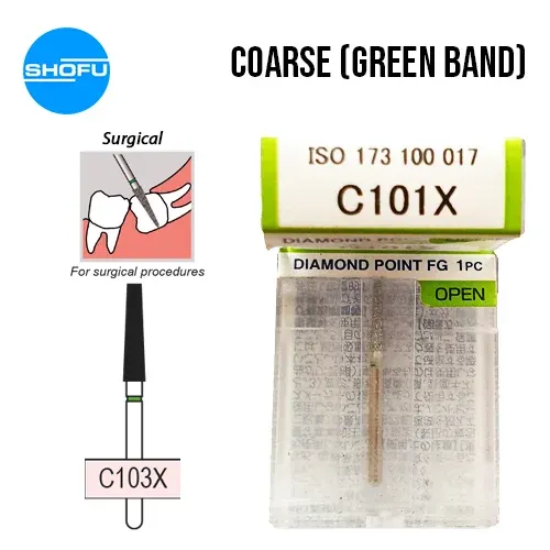 Shofu Diamond Burs FG – Surgical – Coarse, C101X