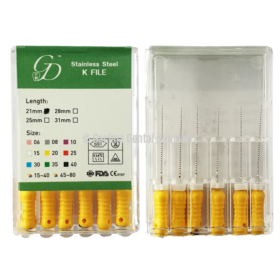 GDS Stainless Steel K-Files 21mm #20