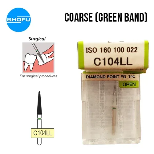 Shofu Diamond Burs FG – Surgical – Coarse, C104LL