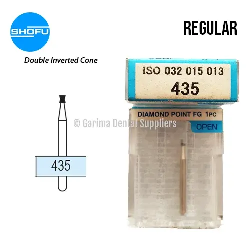 Shofu Diamond Burs FG – Double Inverted Cone – Normal, 435