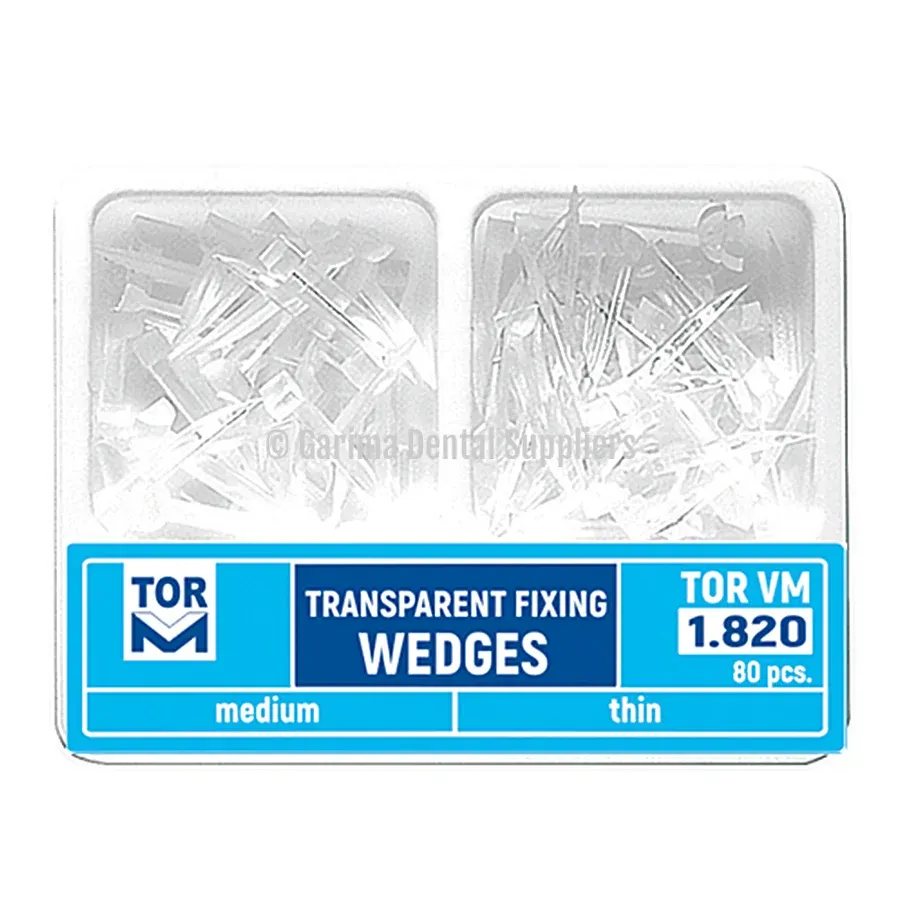 TOR VM Transparent Plastic Wedges – 80pcs