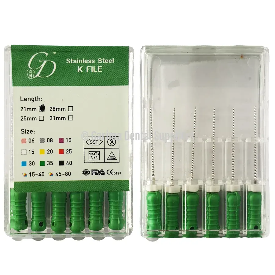 GDS Stainless Steel K-Files 21mm #35