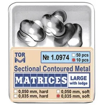 TOR VM Sectional Contoured Metal Matrices Refill – Large with Ledge