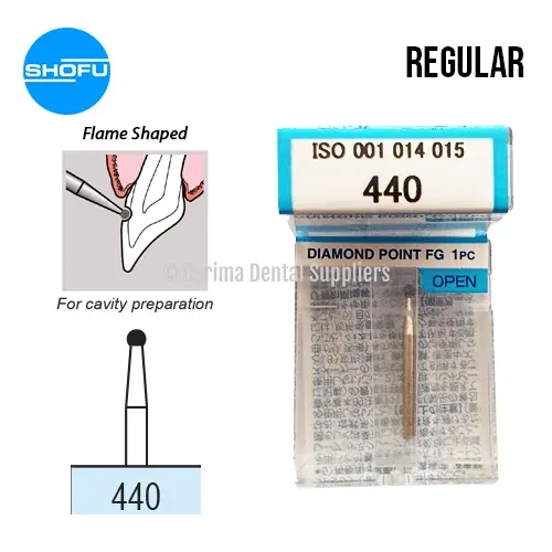 Shofu Diamond Burs FG – Round Shape – Normal, 440