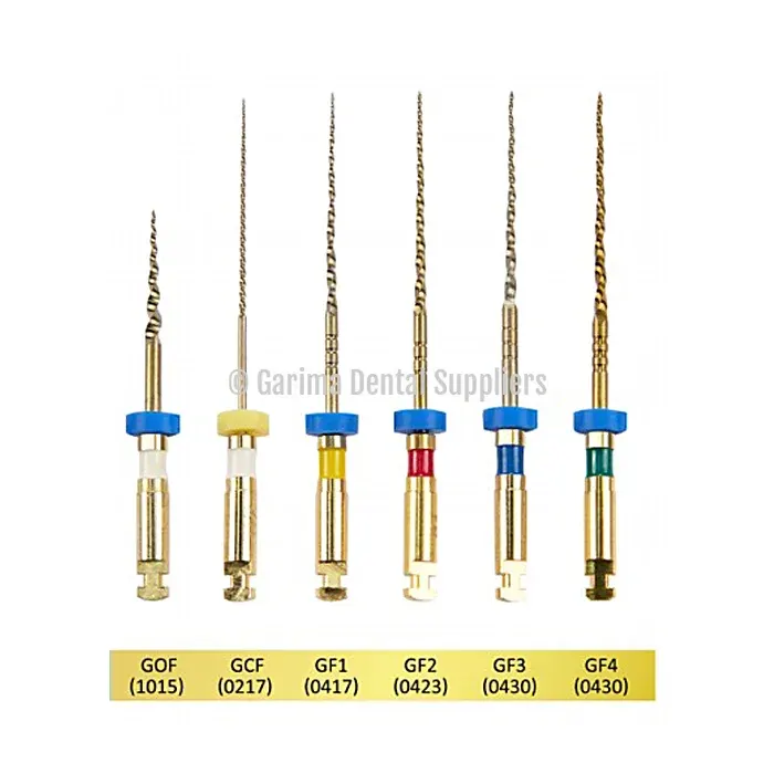 Apple Rotary Tapered Endo Files – NiTi Gold 21mm Asst
