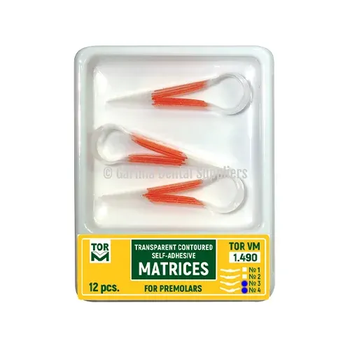 TOR VM Self-Adhesive Transparent Contoured Matrices for Premolars – No 3/4