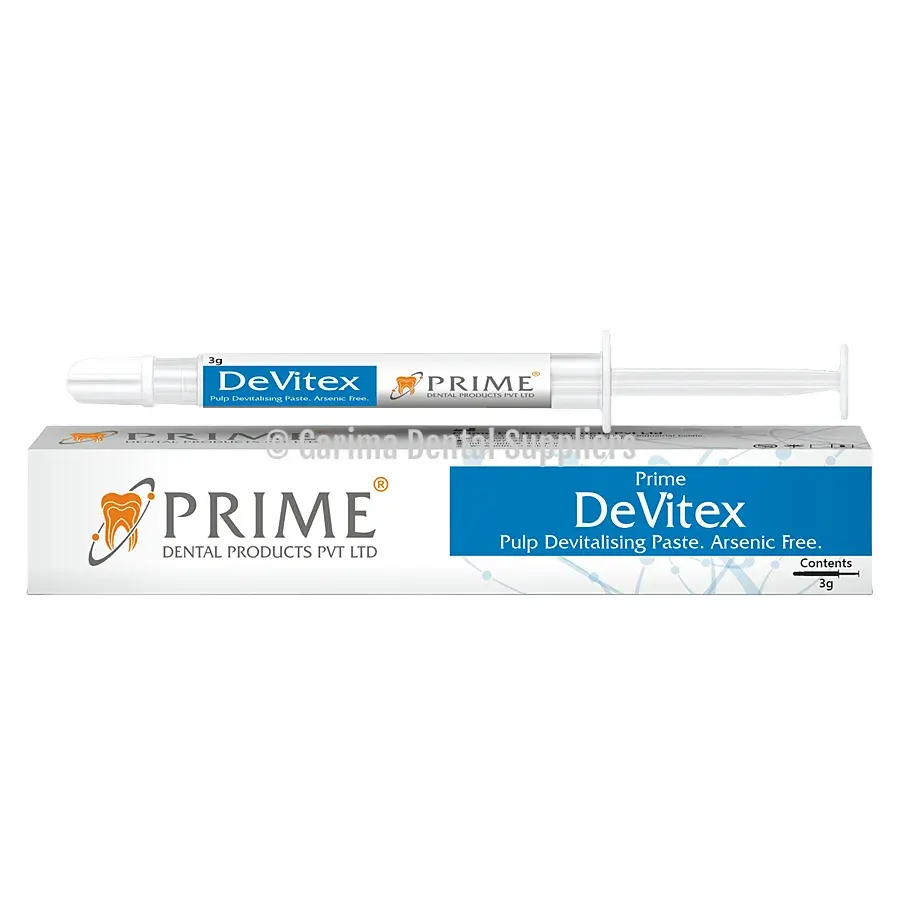 Prime Dental – Prime DeVitex Pulp Devitalising Paste. Arsenic Free – 3gms syg