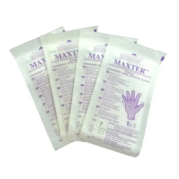 Gants de chirurgie stériles en latex poudrés : MAXTER