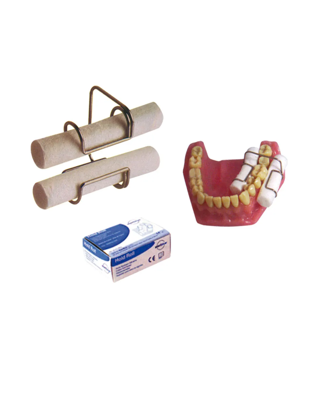 Porte-rouleaux salivaires inox Hold Roll : STERIBLUE Fabriqué en
