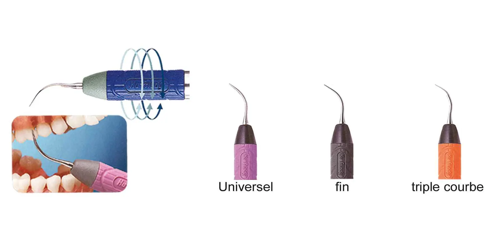 Inserts de détartrage SWIVEL : HU-FRIEDY