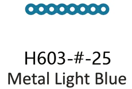 Metal Light blue E-chain