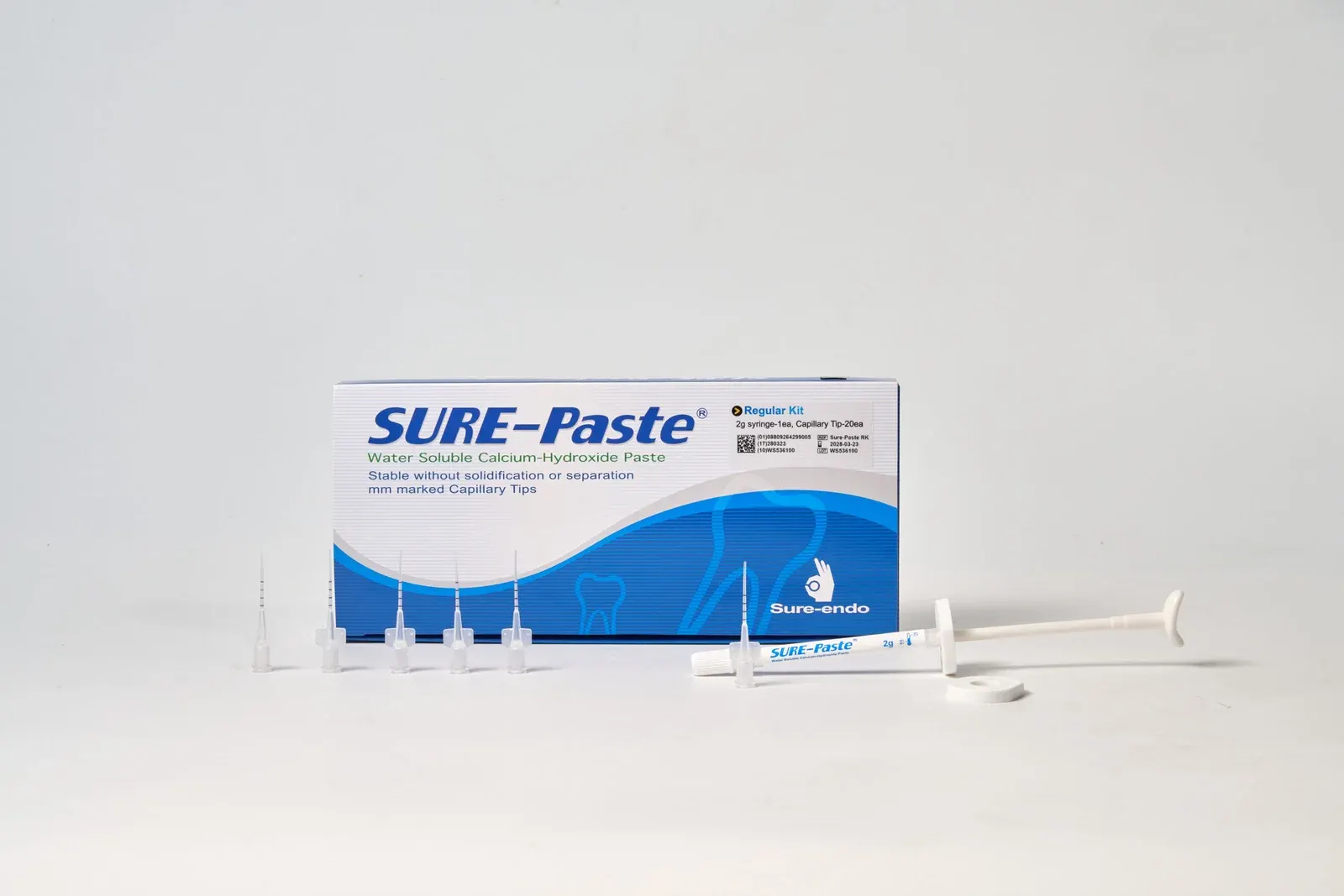 SURE-PASTE® Water Soluble Calcium-Hydroxide Paste with Barium Sulfate.