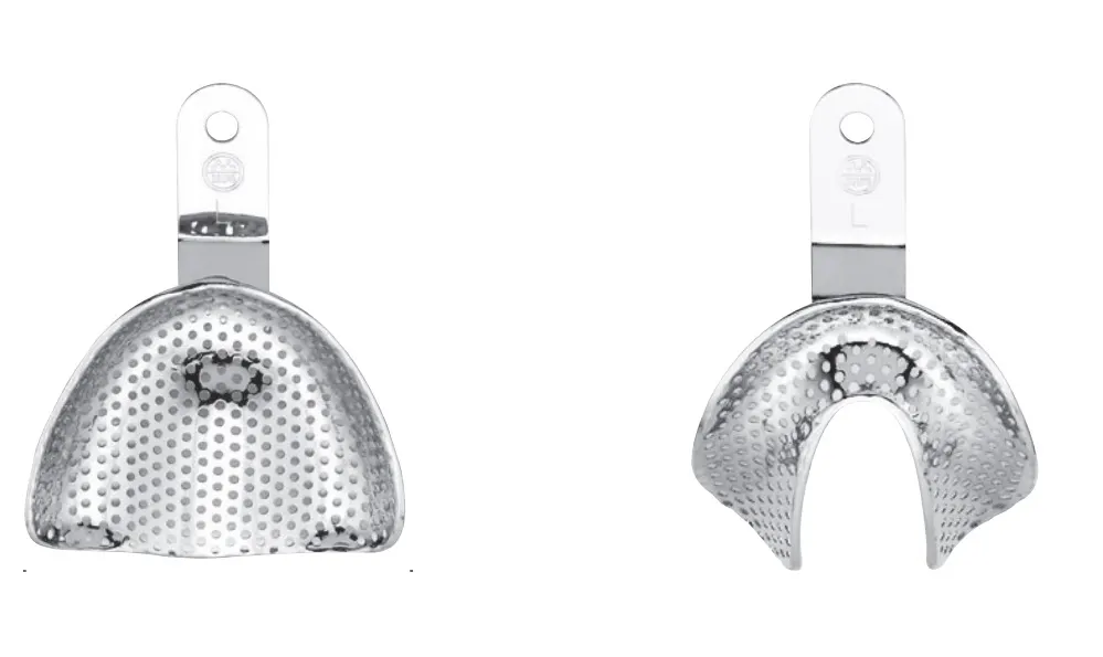 Nickel – Plated Edentulous Impression Tray Set TBEZ8, osung