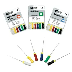 Stainless steel hand files, Diadent
