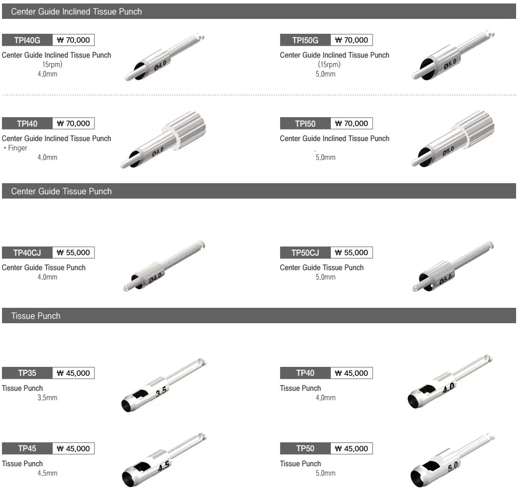 Tissue Punch for implant, OSUNG