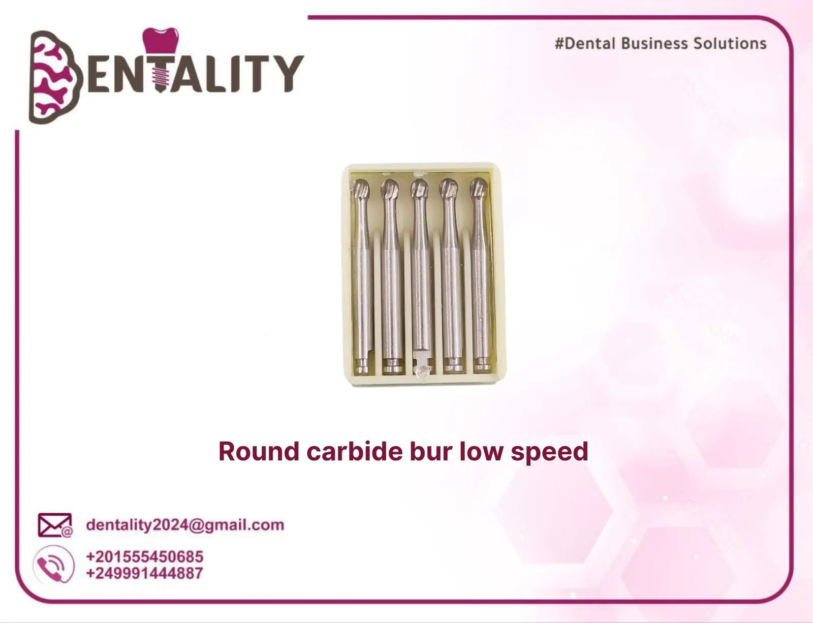 Surgical Handpiece round carbide bur