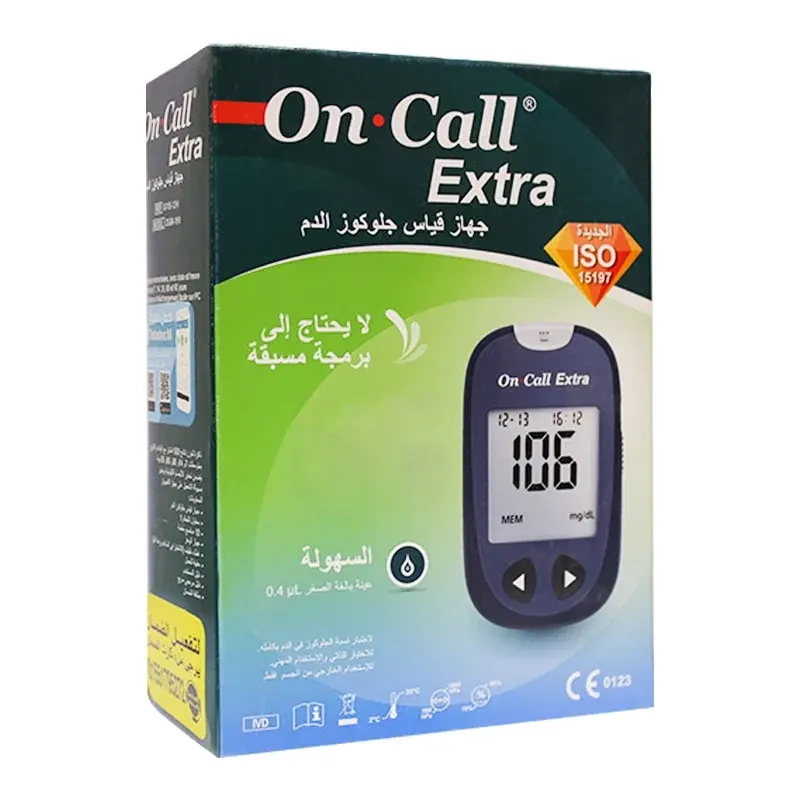 (ON CALL EXTRA) جهاز قياس سكر الدم + 50 شريط