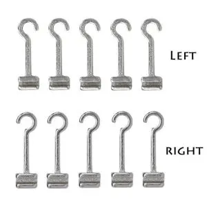 Curved Crimpable Hook Long Right
