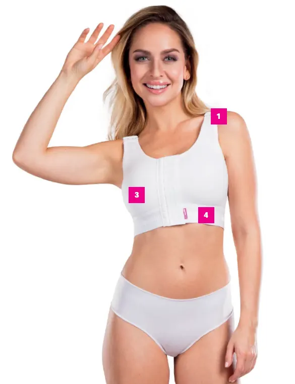 LIPOELASTIC PI Super Post-Surgical Compression Bra | حمالة صدر ضاغطة فائقة المرونة من ليبوإيلاستيك بي آي لما بعد الجراحة