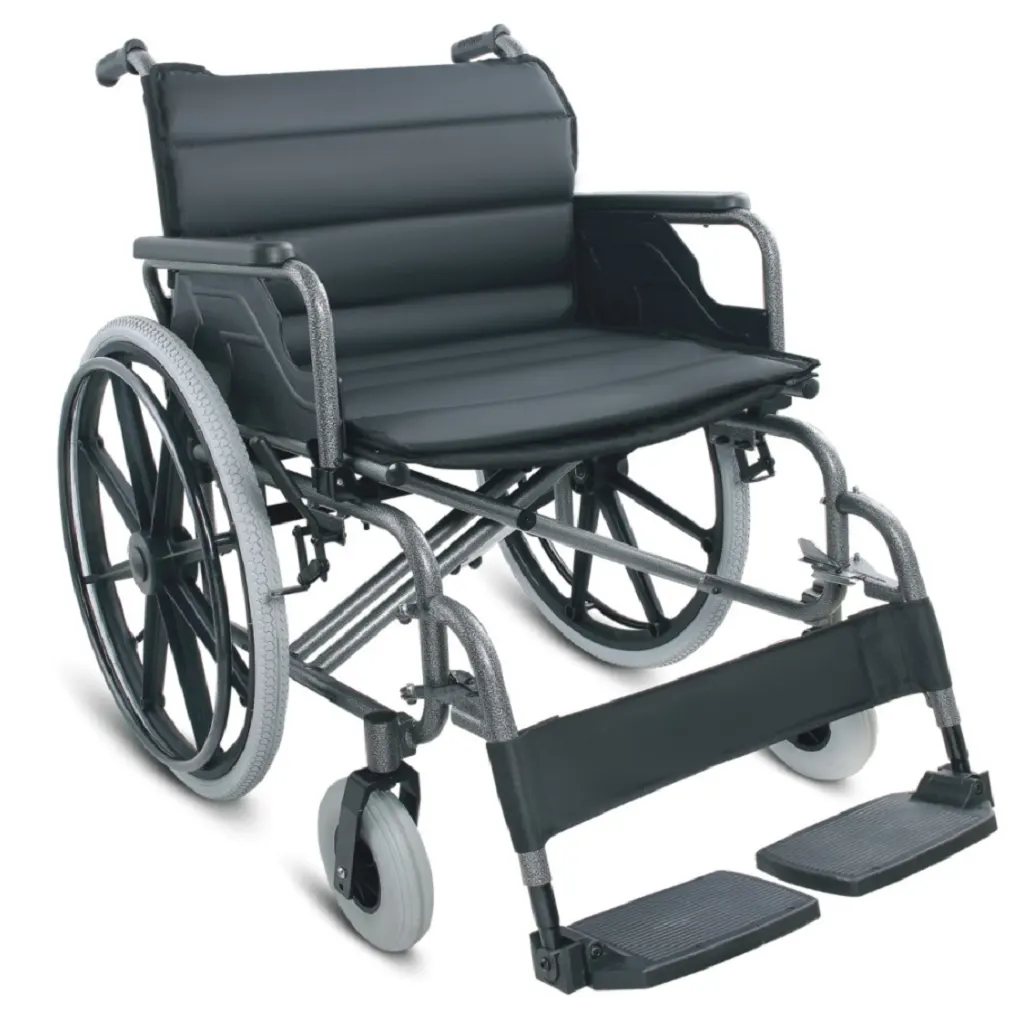 كرسي متحرك عريض منجد | Heavy Duty Wheelchair
