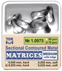 TOR-VM Sectional Matrix Medium with Ledge – 50pcs
