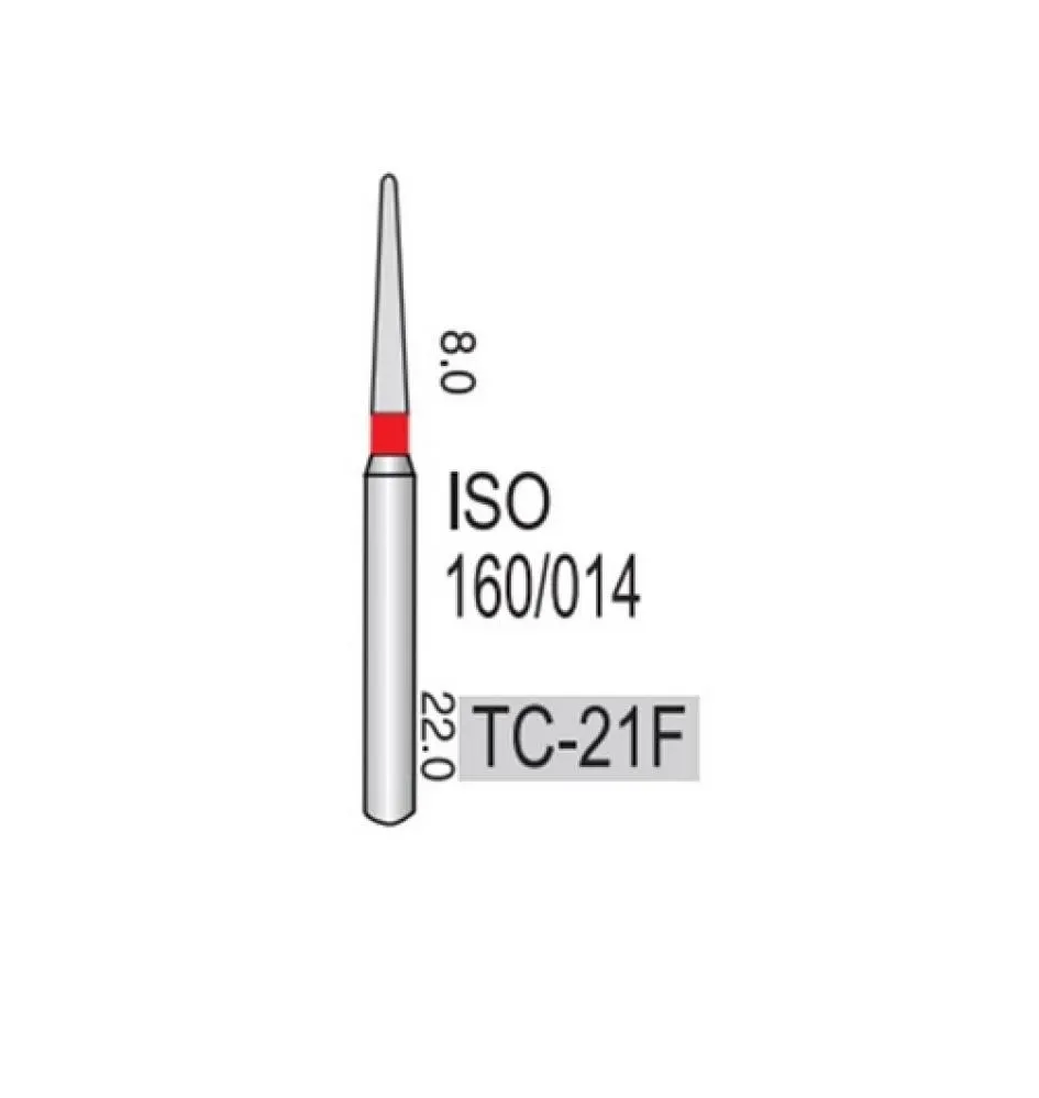 FG DIAMNID BUR ISO: 160/014-(pack of 5 ) - TC-21F/5