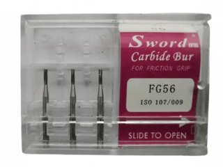 FG CARBIDE BUR SWORD ISO:107/009- ( pack of 3 ) - FG56