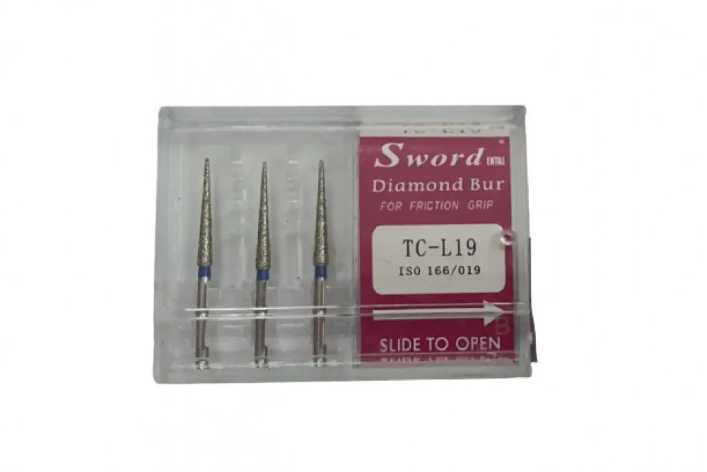 FG DIAMNID BUR ISO: 166/019-(pack of 3 ) - TC-L19
