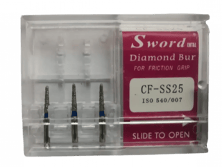 FG DIAMOND BUR super short Sword ISO:540/007- (pack of 3 ) - CF-SS25