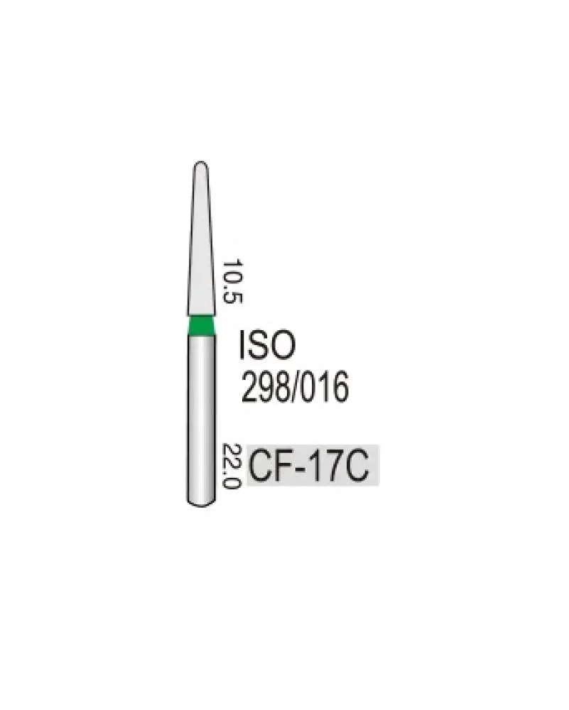 FG Diamond Bur ISO: 298/016 (pack of 5 ) -CF-17C