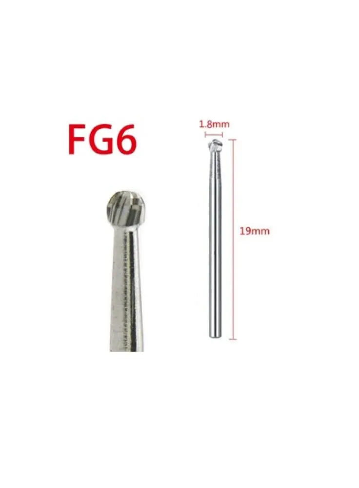 FG Carbide BUR ISO: 001/018-(pack of 5 ) -FG-6