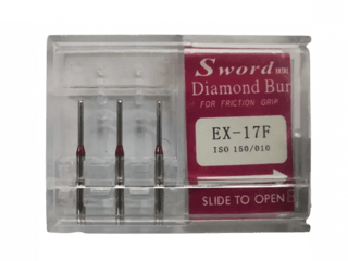 FG DIAMOND BUR ISO:150/010- (pack of 5) - EX-17F