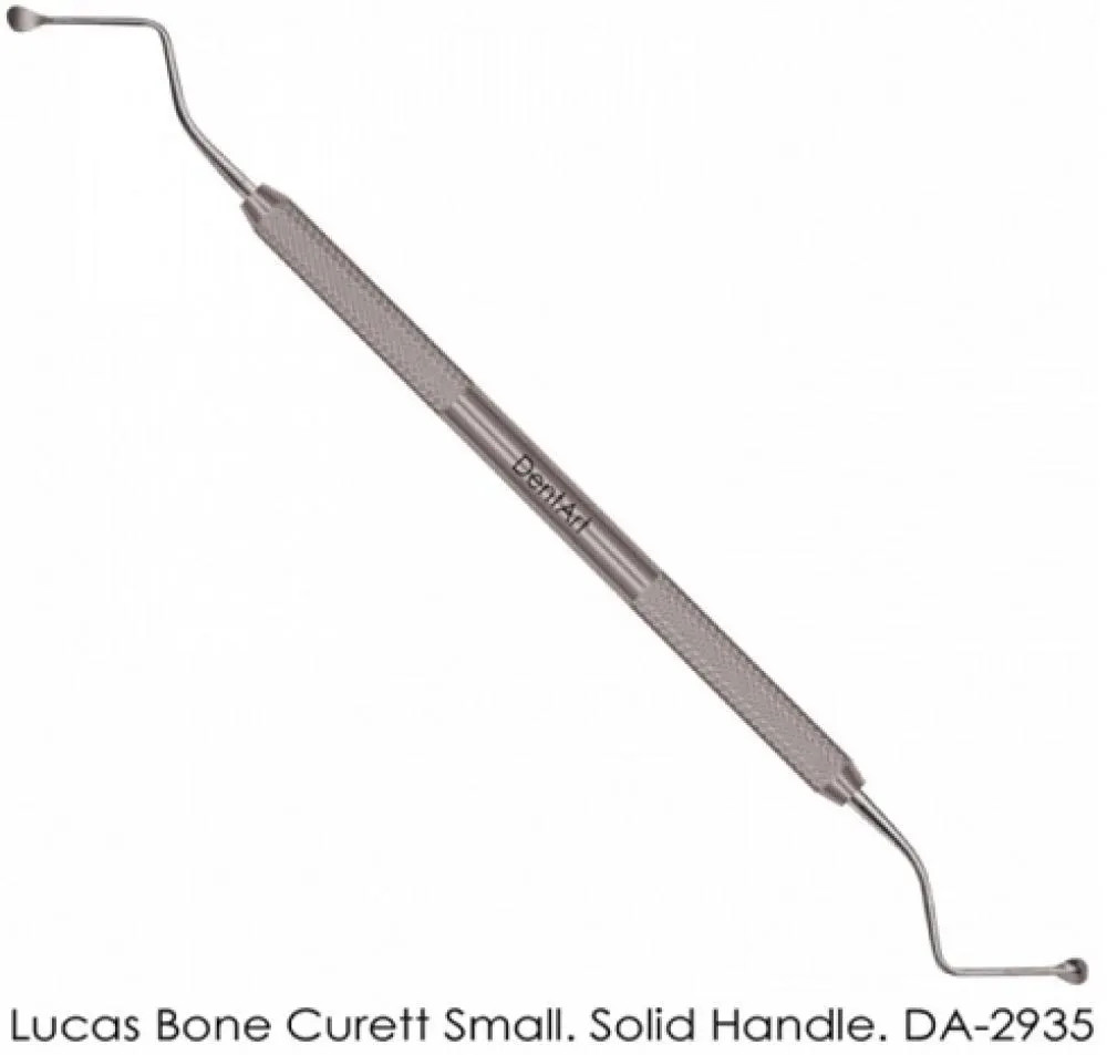 Lucas Bone Curette Small Solid Handle