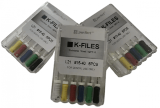 SS H Files(Hand)-Length:25mm #45-80/SHB25 (pack of 6 )