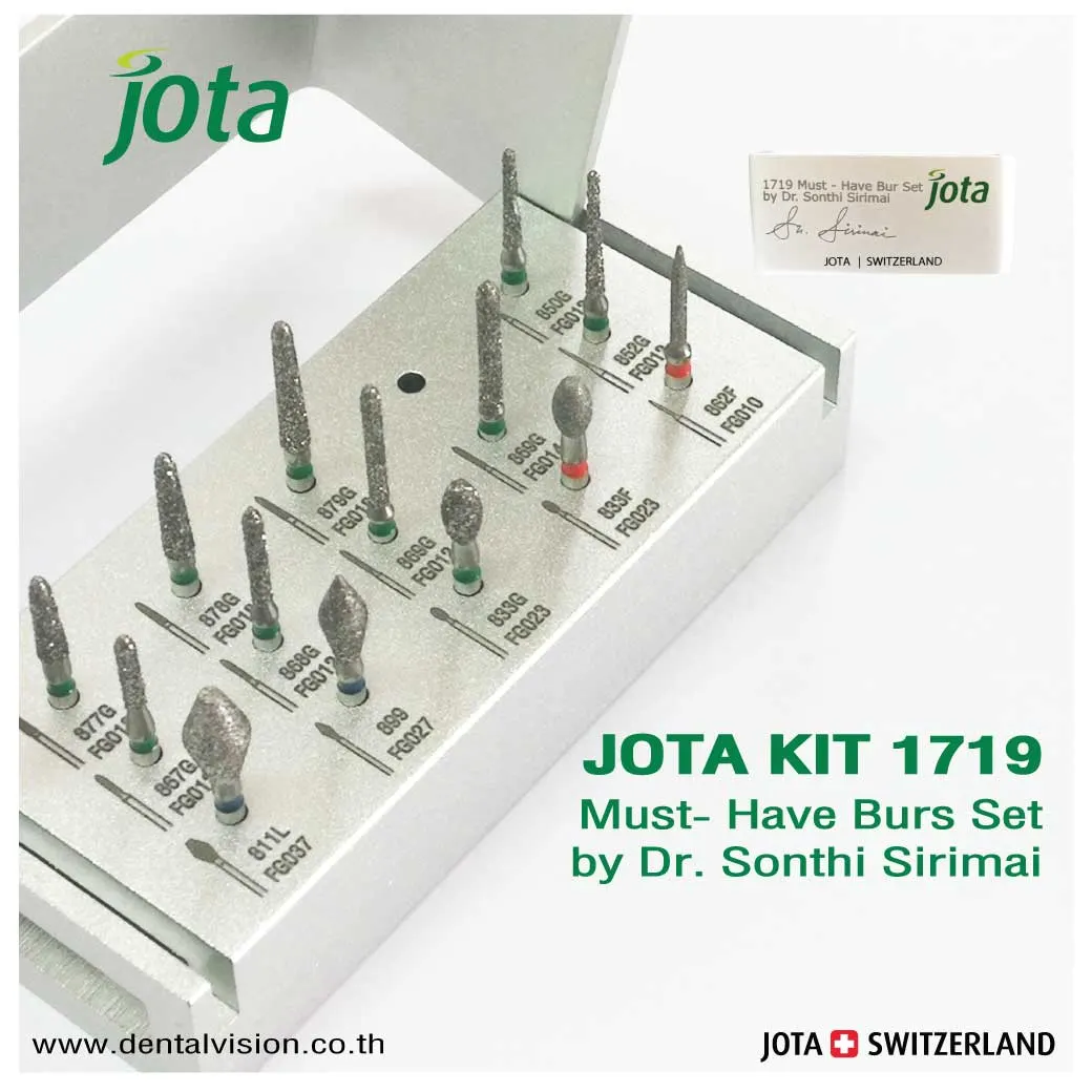 Jota Kit 1719 : Must Have Bur Set By Dr. Sonthi