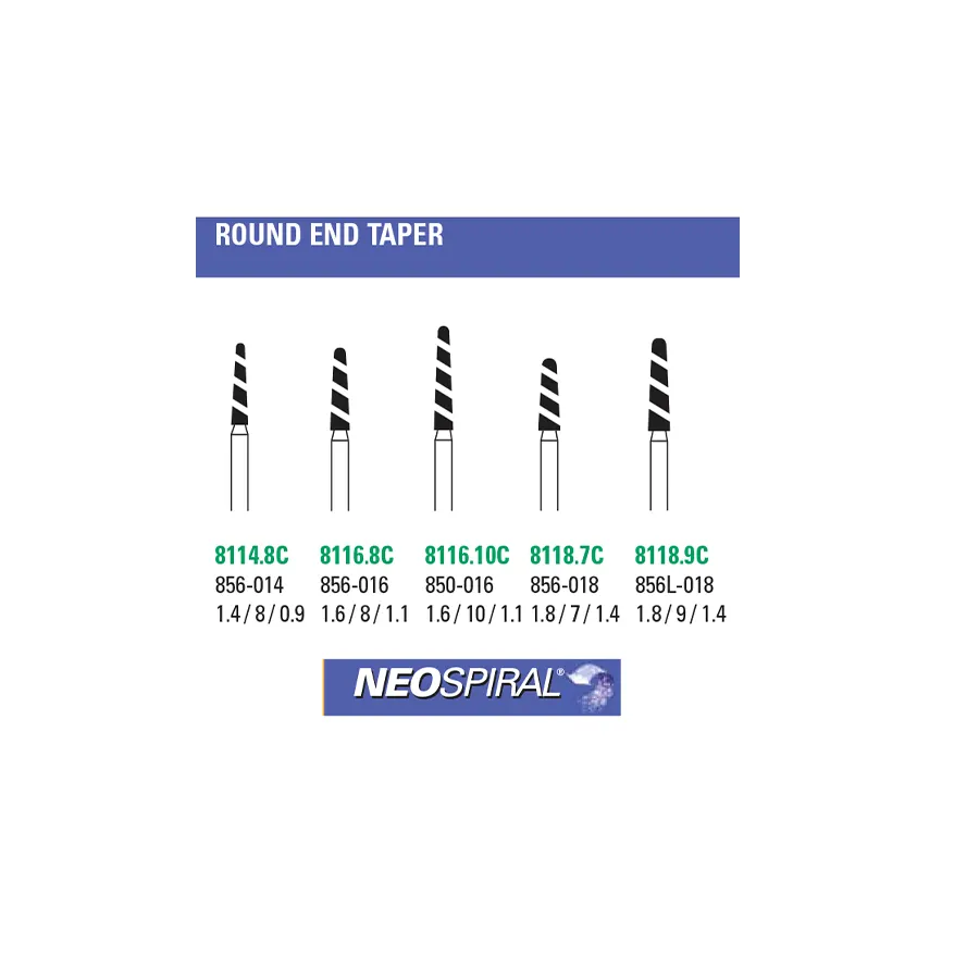 NEOSPIRAL – Microcopy NeoDiamond Burs | 1/pkg