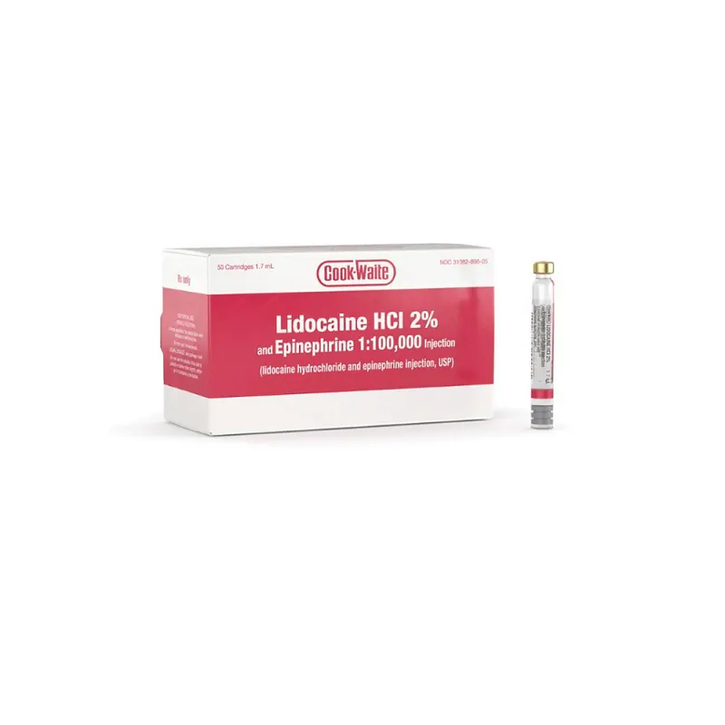 Lidocaine RED HCL 2% w/Epinephrine (Red)
