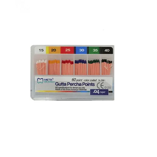 Gutta Percha Points ISO Standard (.04 Taper) Color-Coded